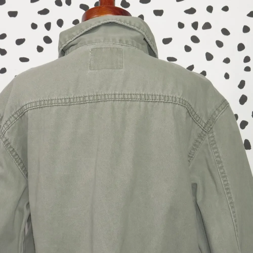 Oshkosh Green Cargo Zip Up Girls Utility Jacket - Picture 4 of 7